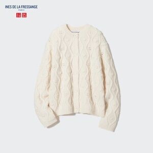 Ines de la Fressange x Uniqlo pointelle cardigan